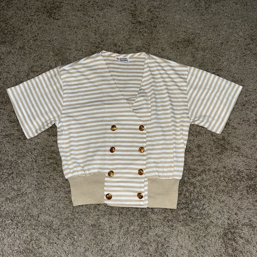 Cristin Stevens boat shirt No sz but I would say a medium!